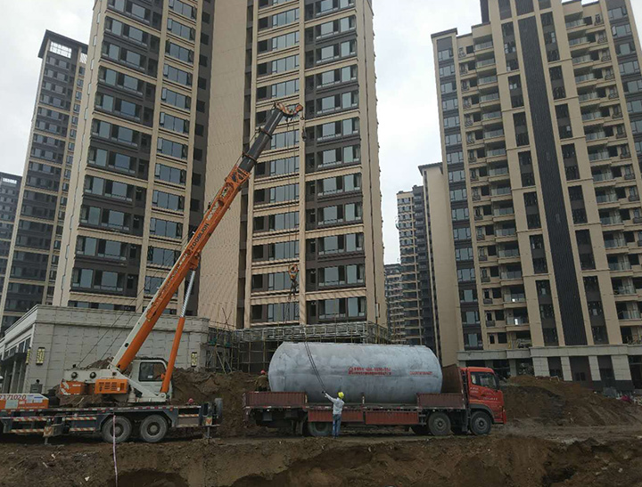 住宅区的道路雨水收集方式-预制混凝土雨水收集池