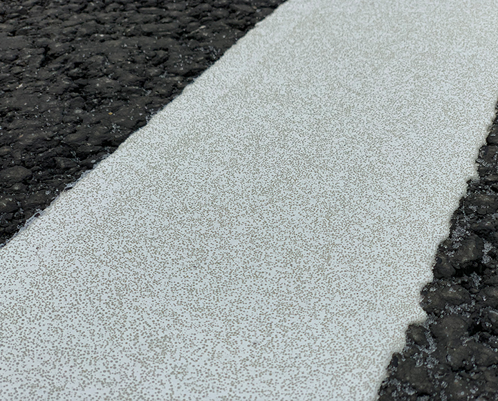 路虎交通：道路标线效果的高性能的道路标线涂料